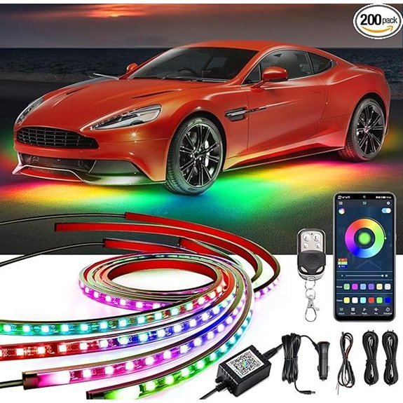 Underglow Car Lights with RGBIC Dream Color Strips