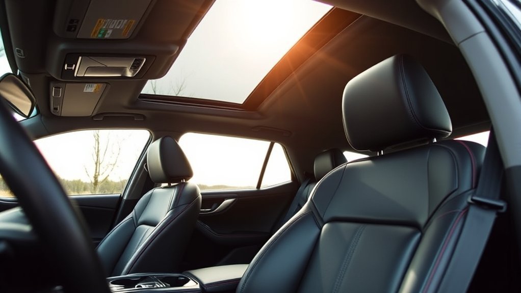 comfortable spacious tech savvy interior