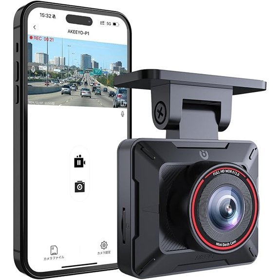 AKEEYO P1 Mini Dash Cam - 1080P Full HD