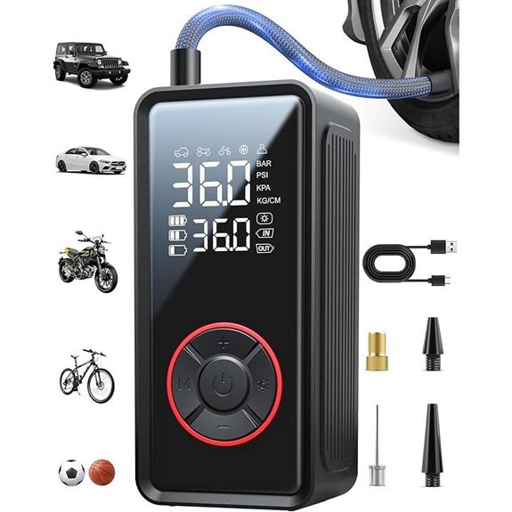 Portable Tire Inflator Air Compressor with LED Light