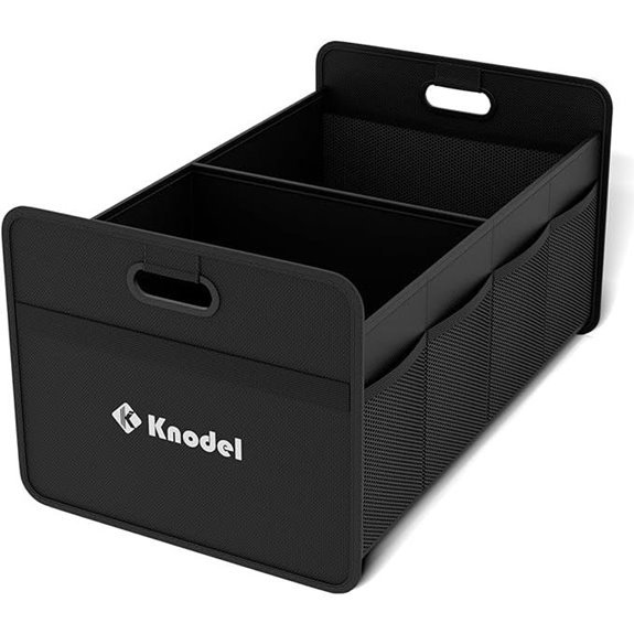 K KNODEL Foldable Car Trunk Organizer (Small Black)