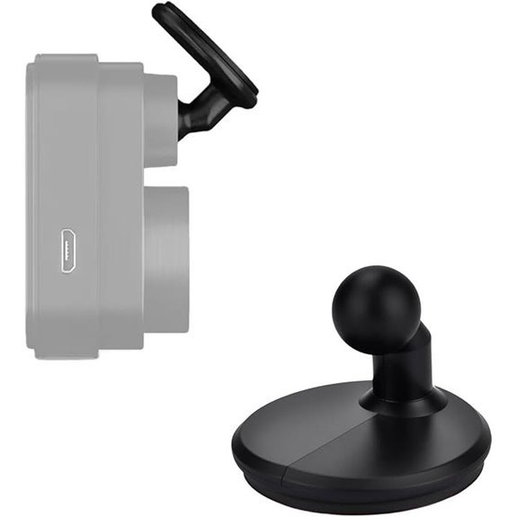 Low Profile Dash Cam Mount with Ball Joint