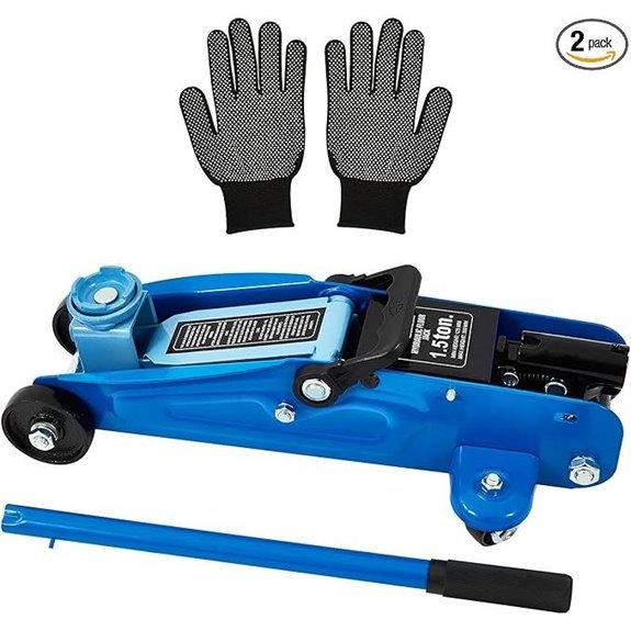 1.5 Ton Low Profile Floor Jack (Blue)