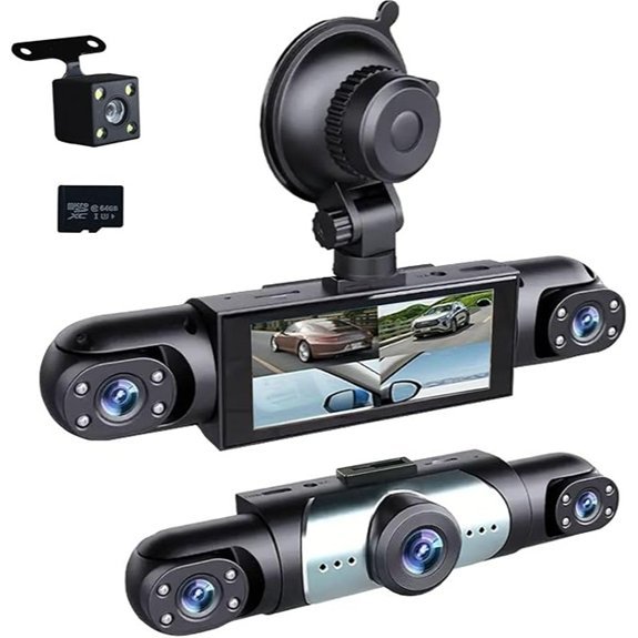360° Full View 1080P Dash Cam with Night Vision