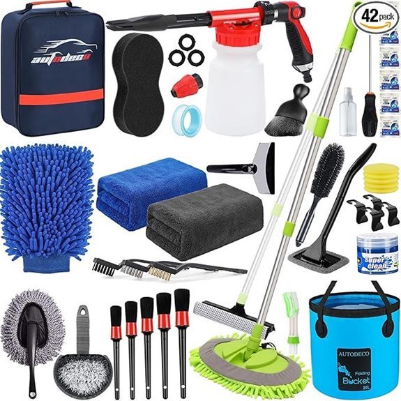 AUTODECO 42Pcs Car Wash Detailing Kit