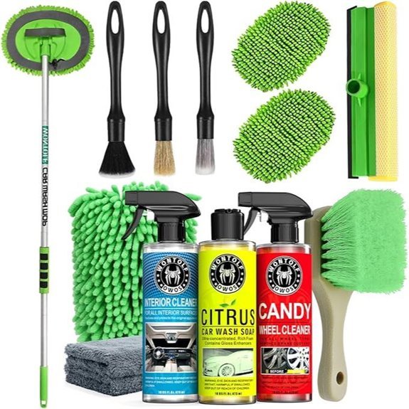 Wontolf Complete Car Wash Cleaning Kit (17pcs)