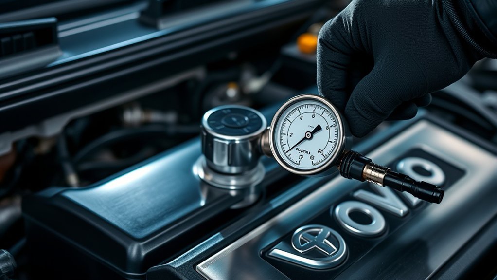 connect fuel pressure gauge