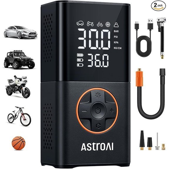 AstroAI L7 Cordless Tire Inflator (2-Pack)