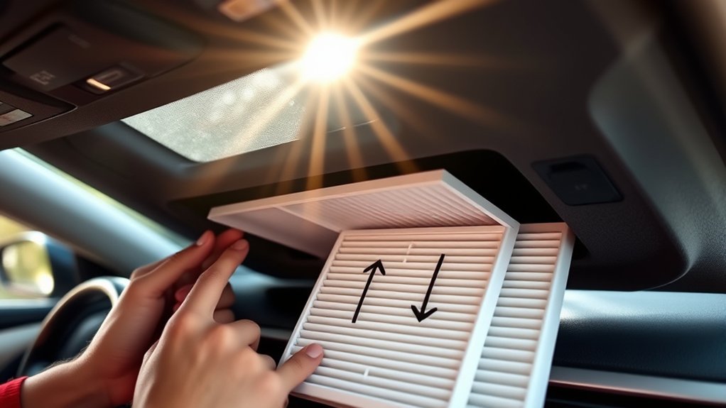 correct cabin filter installation