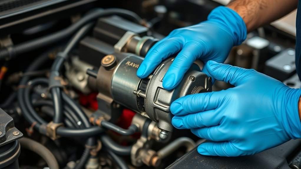 correctly install new starter