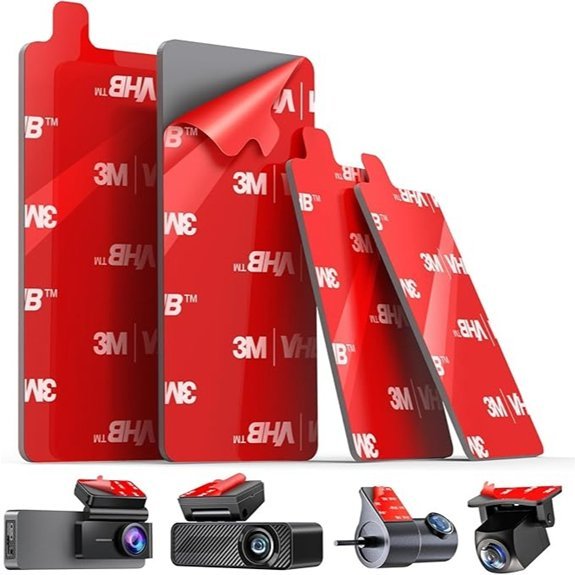 pop-tech Adhesive Pads for Dash Cam (4Pcs)