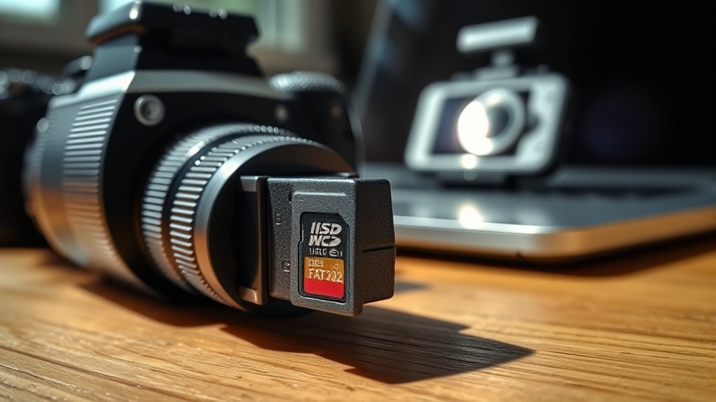 dash cam file system selection