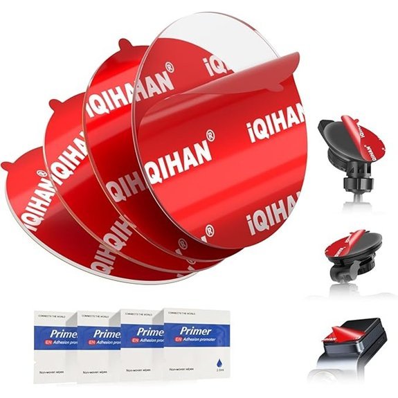 Sticky Adhesive Pads for Dash Cam Mount (4-Pack)