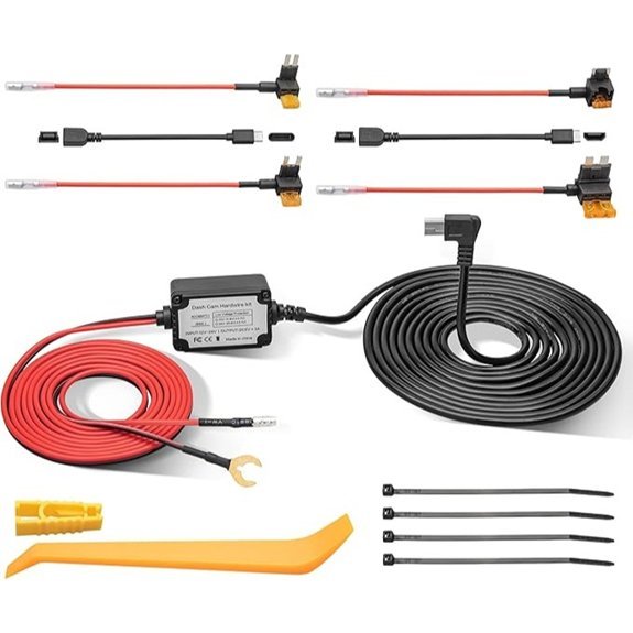 EWAY 3-in-1 Dash Cam Hardwire Kit Power Cable