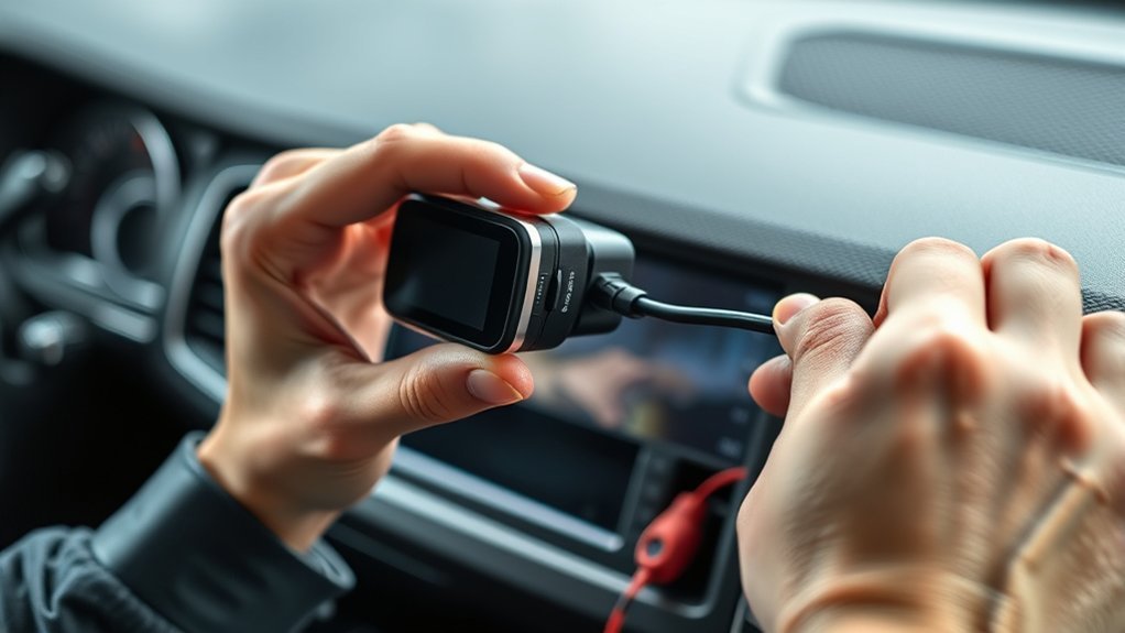 dash cam power connection process