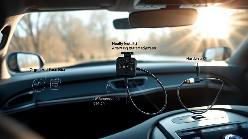 dash cam power options