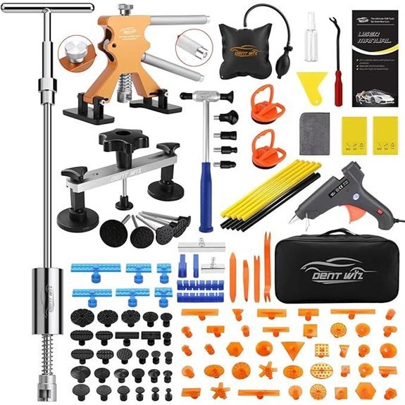 Paintless Dent Repair Kit with Glue Tabs & Tools
