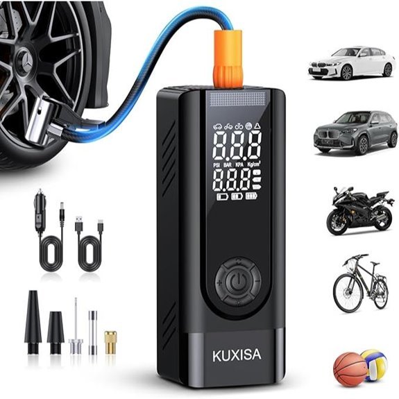 Portable Air Compressor with Digital Pressure Gauge