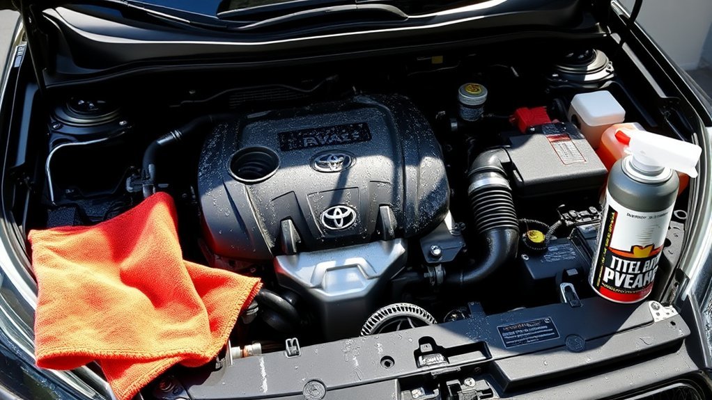 drying and protecting engine