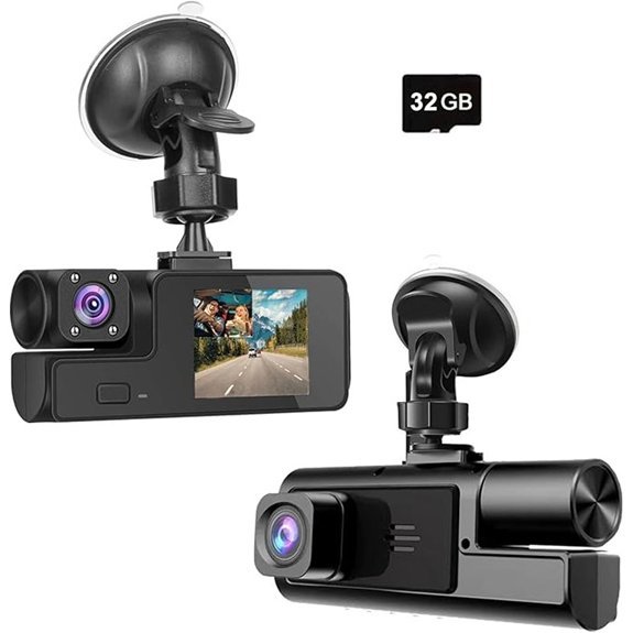 Dual 1080P Front and Interior Dash Camera (32GB)