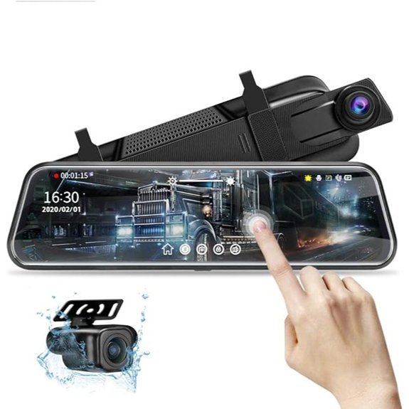 10 Mirror Dash Cam Dual 1080P Front-Rear
