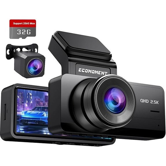 Dash Cam Front and Rear 2.5K Dual Camera