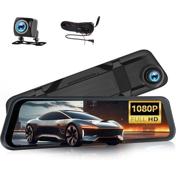 12 Dual-Channel Touchscreen Mirror Dash Cam