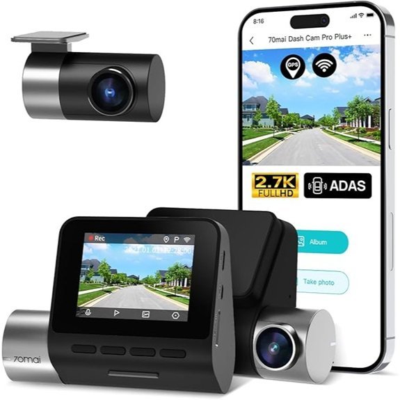 70mai A500S Dual Dash Camera for Cars