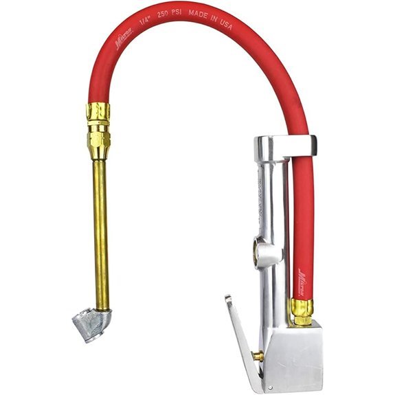 Tire Inflator Gauge with Dual-Head Air Chuck