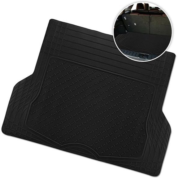 ZONETECH All Weather Rubber Cargo Trunk Floor Mat