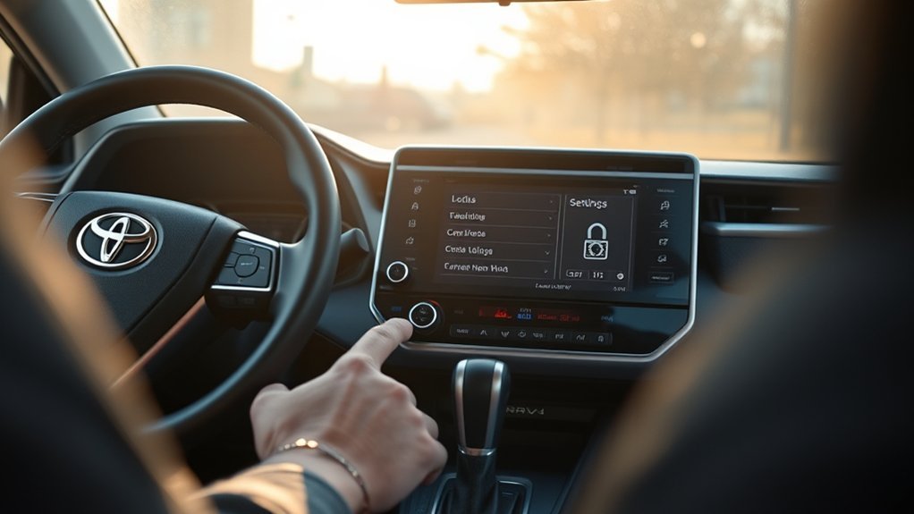 enable toyota rav4 auto lock