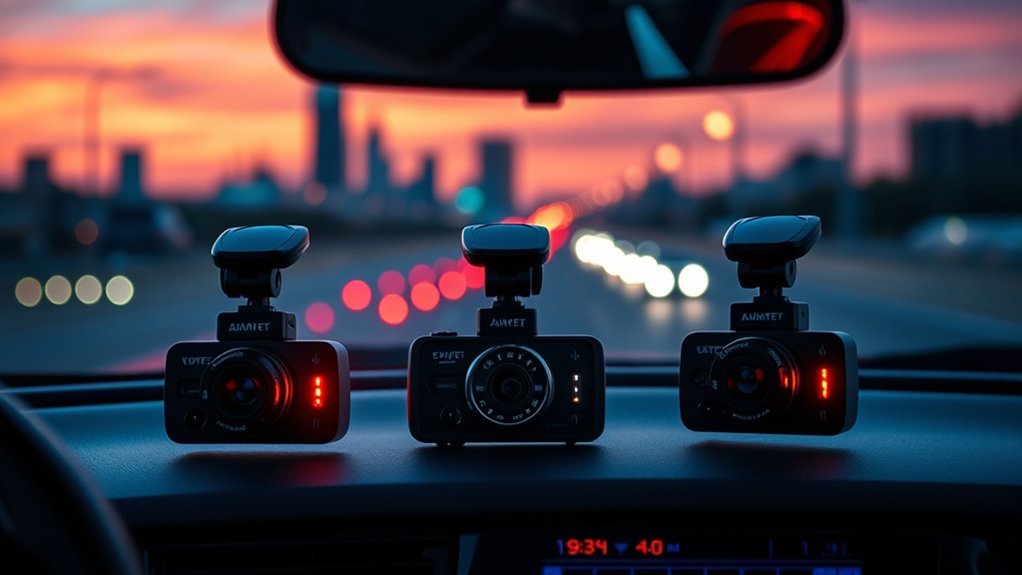exceptional night vision dash cams