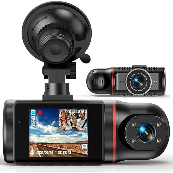 FHD Dash Cam Front and Inside with 64GB Card