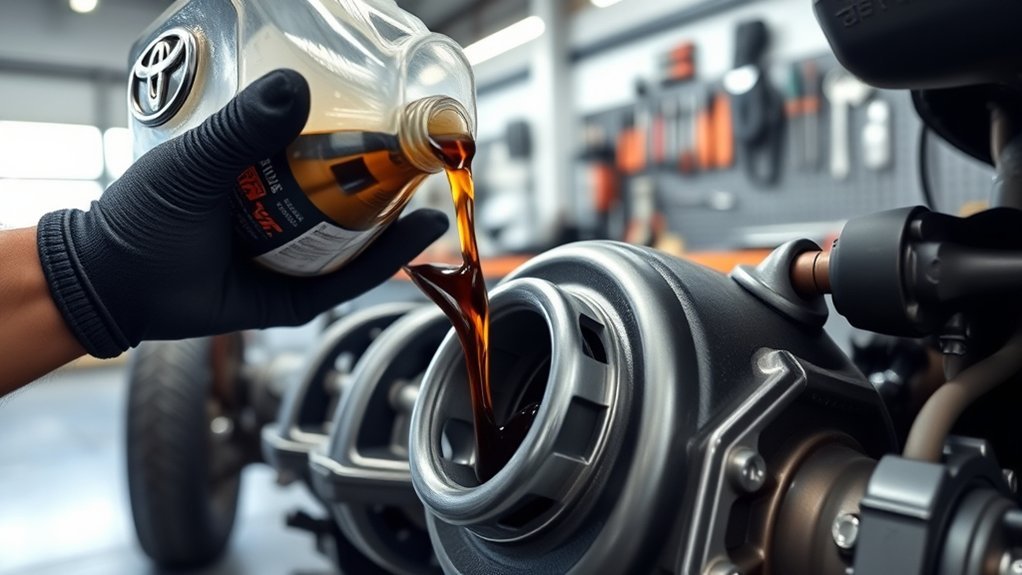 fill differential with gear oil