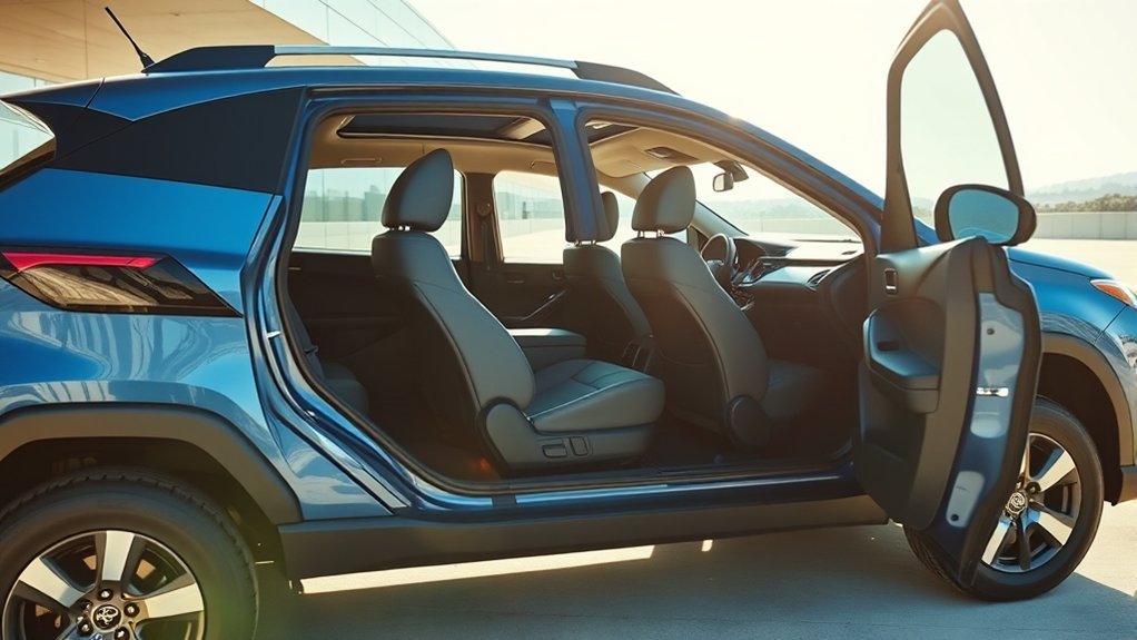 2025 Toyota RAV4 five passenger seating capacity layout