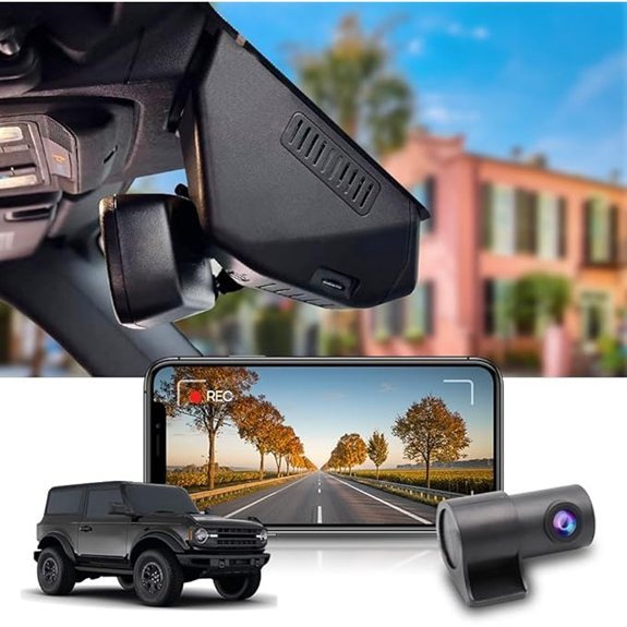 Fitcamx Dual HD Dash Cam for Ford Bronco 2021-2024
