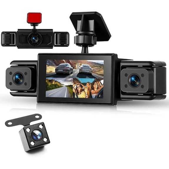 4-Channel 360° Front/Rear 1080P Dash Cam