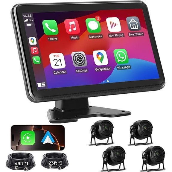 4 Channel Backup Camera Dash Cam System