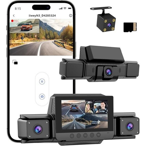 4-Channel FHD 1080P Dash Cam with APP Control