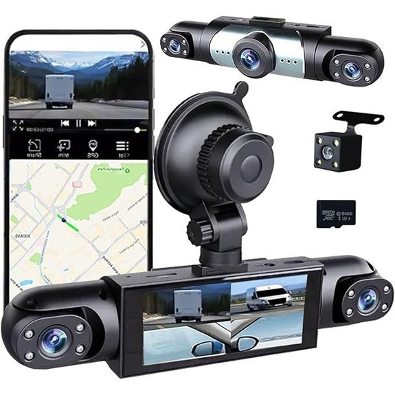 4 Channel 1080P Dash Cam with Night Vision