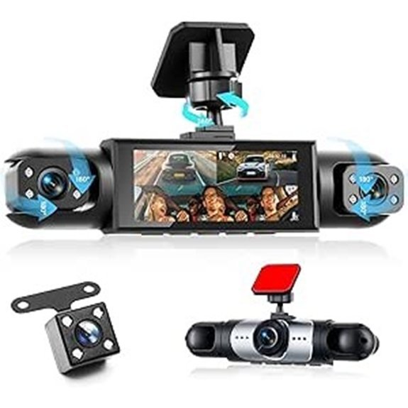 4-Channel 360° Dash Cam with Night Vision