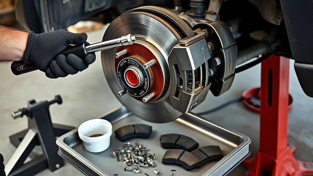 front brake pad replacement