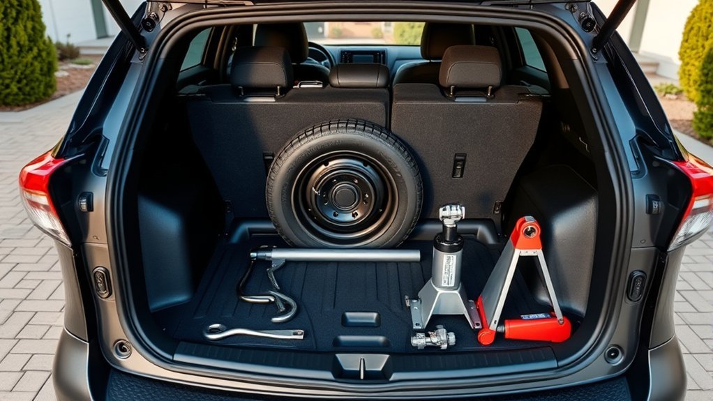 gather tire change tools