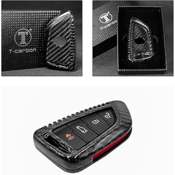 Real Carbon Fiber Key Fob Case for Toyota Supra