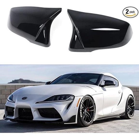 M Style Gloss Black Side View Mirror Covers for Supra