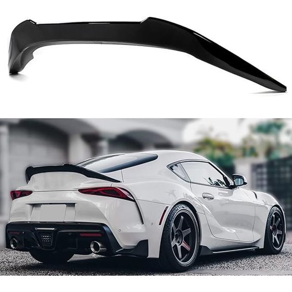 V Style Gloss Black Rear Trunk Spoiler for Toyota Supra
