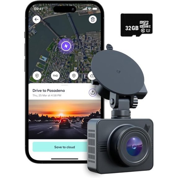 Nexar Beam GPS Dash Cam with 32GB & Cloud