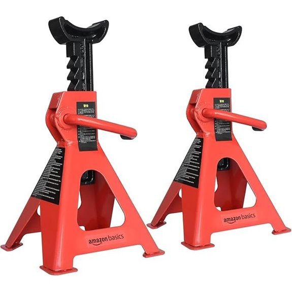 Amazon Basics Steel Jack Auto Stands (6,000 lb Capacity)