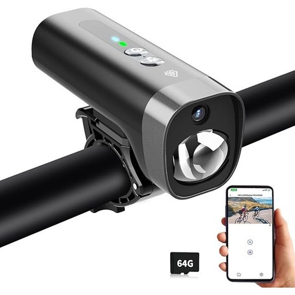 PARKVISION HD 1080P Bike Camera with Lights