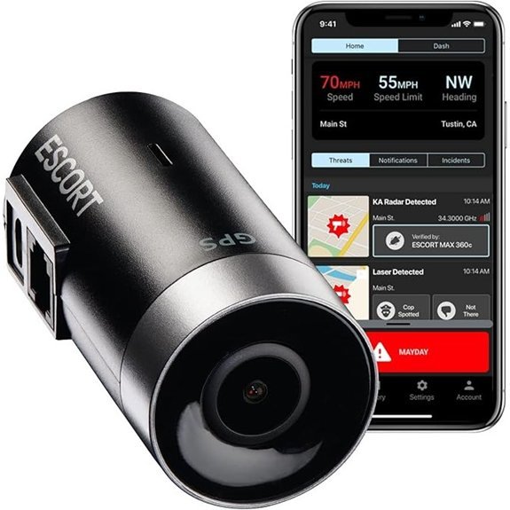 Escort M2 Smart Dash Cam with 1080P HD Video
